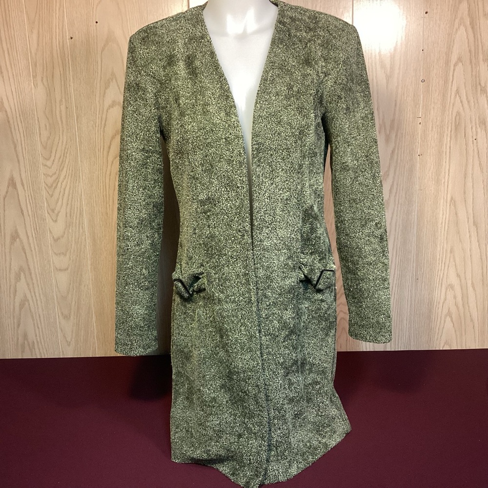 Jolibel Vintage Open Front Sweater Coat Made in Canada size large